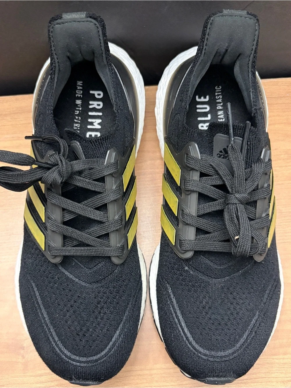 adidas Ultraboost 22 Primeblue Black Gold Running Shoes Women’s US 6 Continental